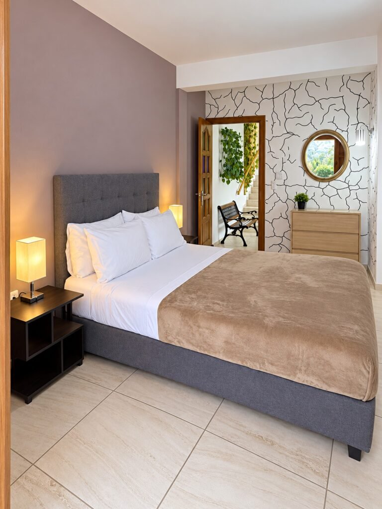 Habitación doble con balcón y vista en el Hospedaje Camino Real, Salento