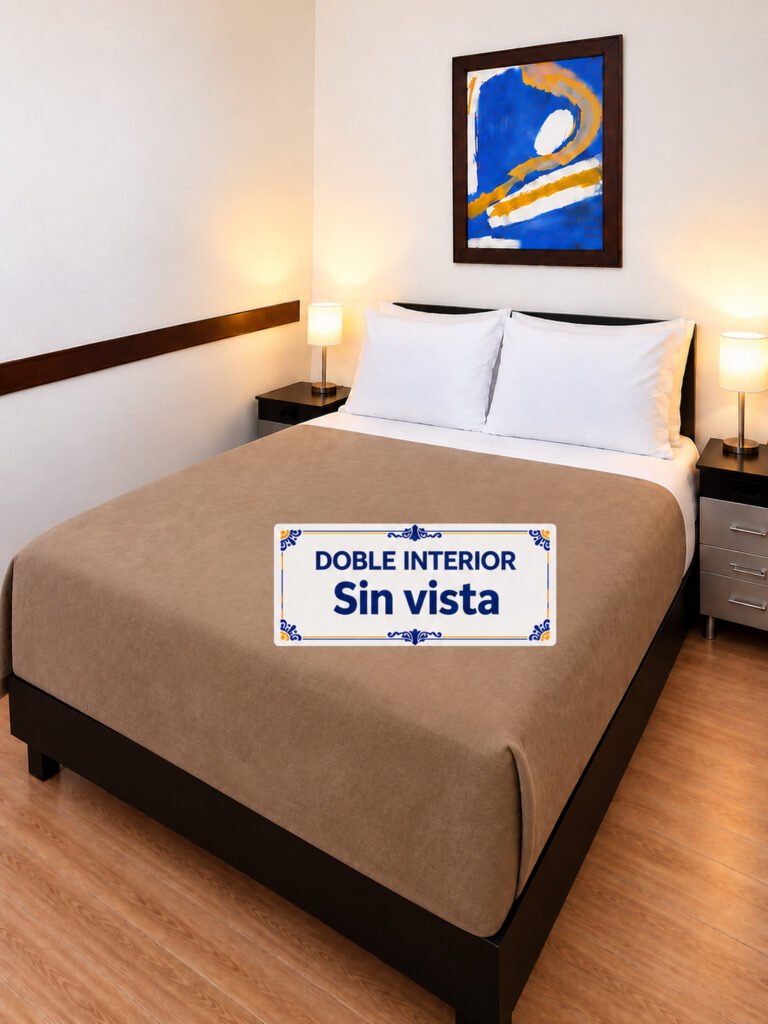 Habitación doble interna (sin vista) en el Hospedaje Camino Real, Salento