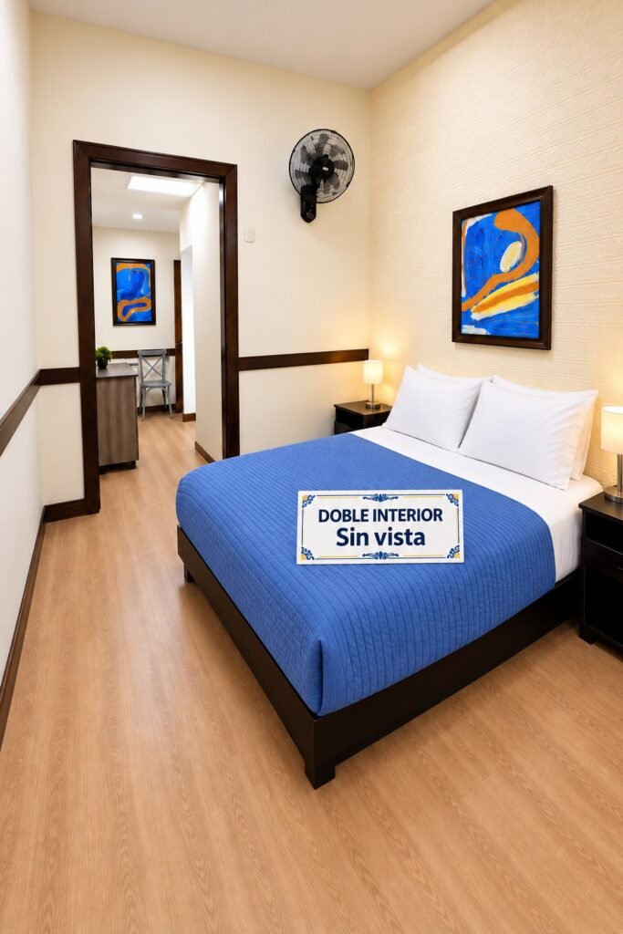 Habitación doble interna (sin vista) en el Hospedaje Camino Real, Salento