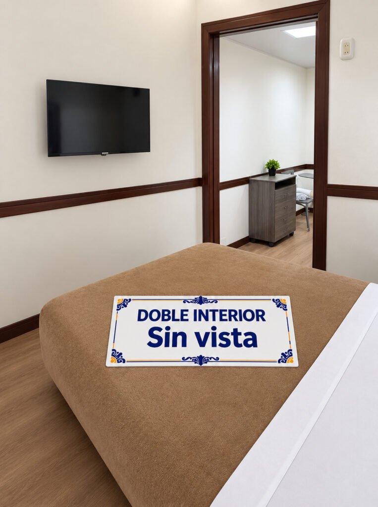 Habitación doble interna (sin vista) en el Hospedaje Camino Real, Salento